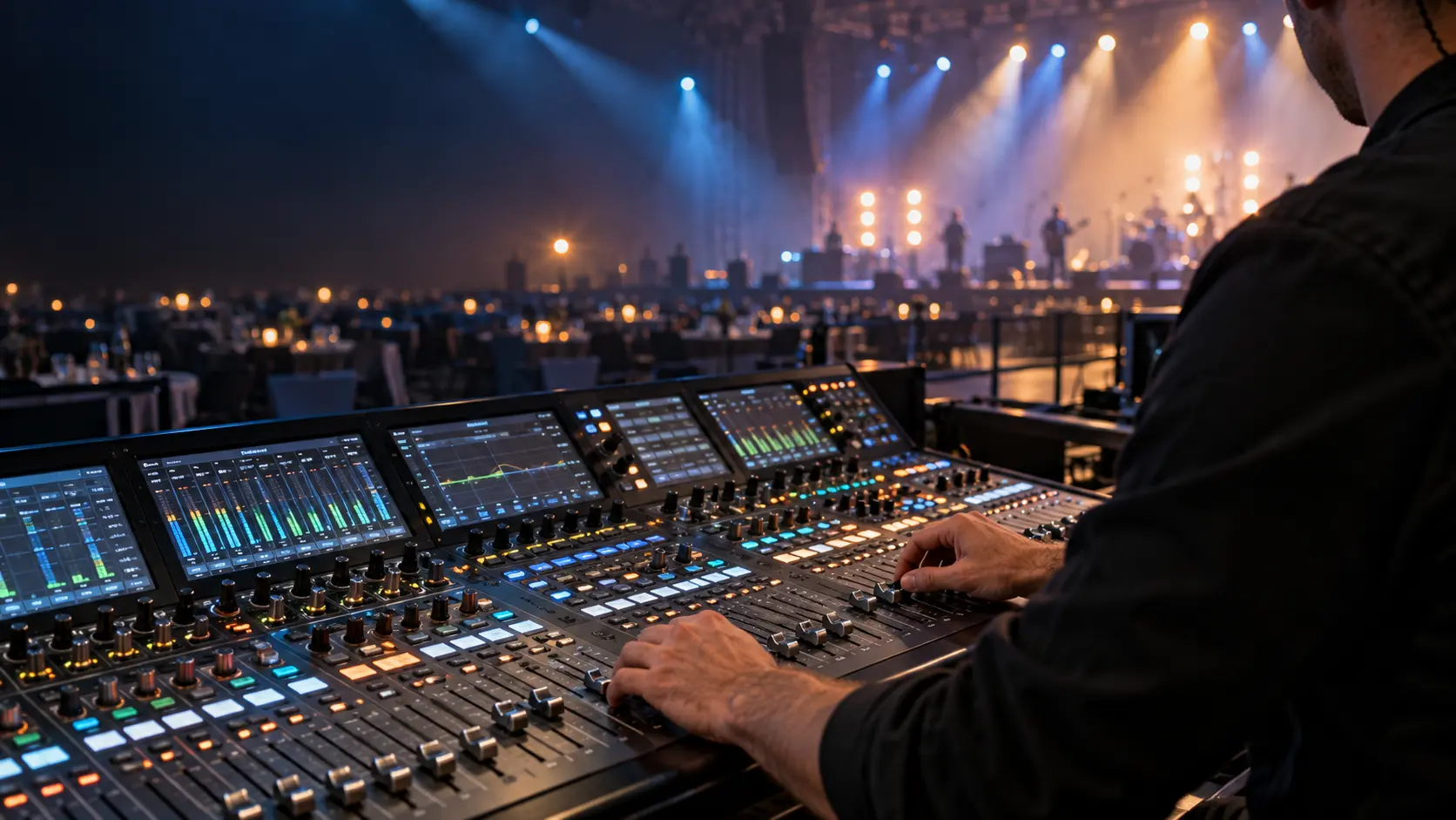 Audio engineering and live system operation concept